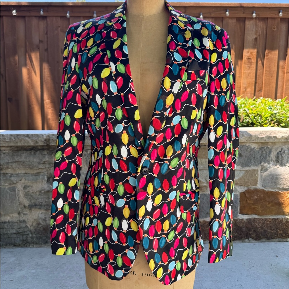 Multicolor Women's Christmas Blazer
